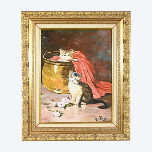 Oil on canvas, signed R.Hervé - 2nd part 20th century