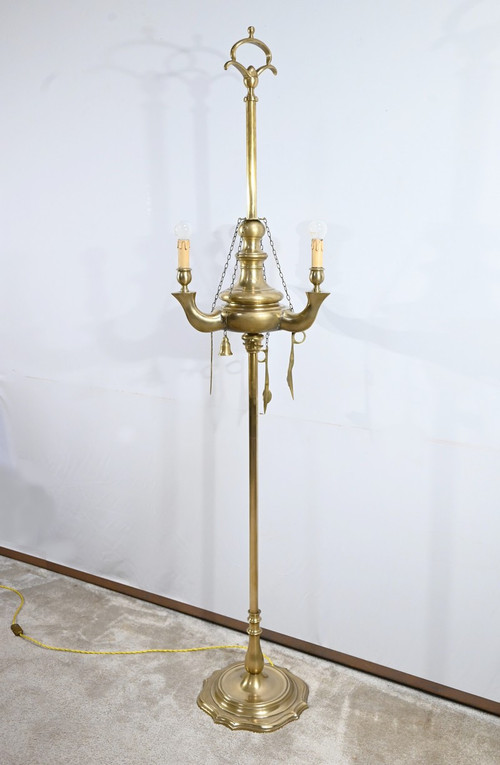 Stehlampe aus vergoldeter Bronze - Ende 19.