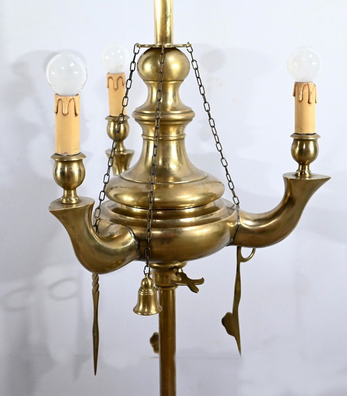 Stehlampe aus vergoldeter Bronze - Ende 19.