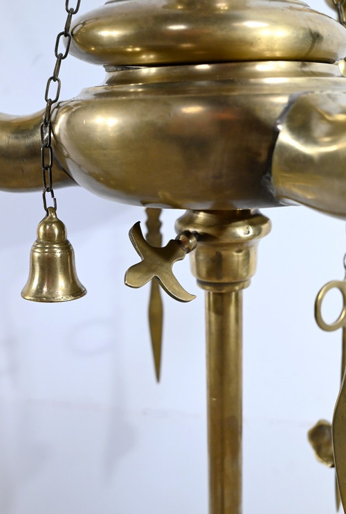 Stehlampe aus vergoldeter Bronze - Ende 19.