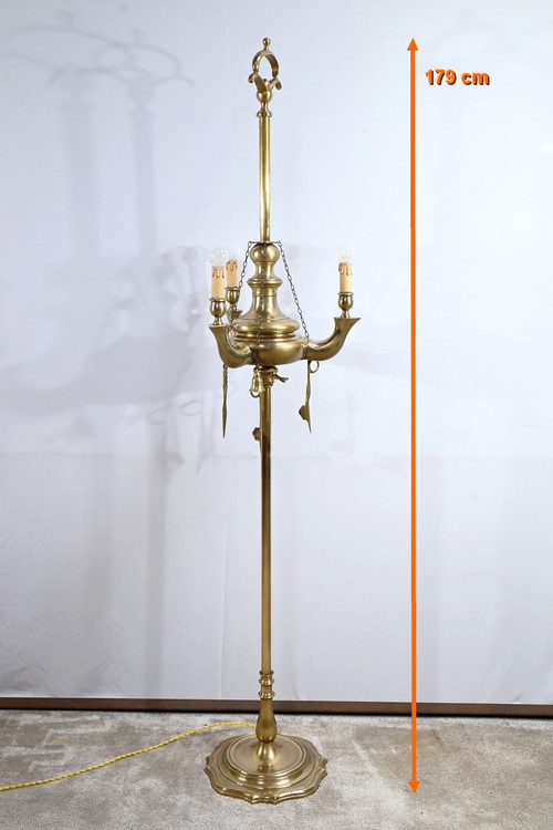 Stehlampe aus vergoldeter Bronze - Ende 19.