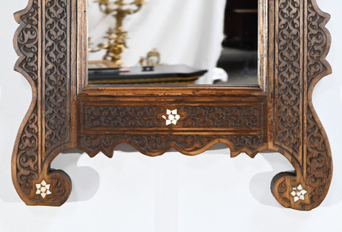 Syrian walnut mirror - Early 20th century