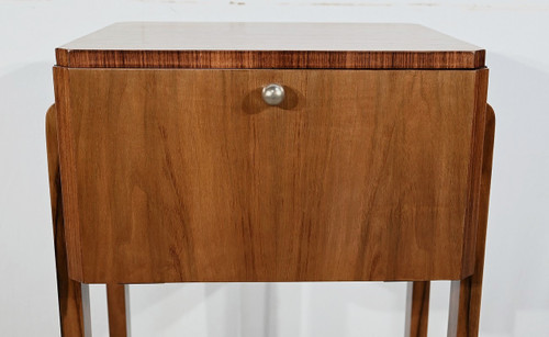 Petite Table Art Déco en Noyer – 1930