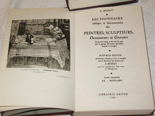 Dictionnaire des peintres sculpteurs dessinateurs et graveurs di E. Bénézit completo di 8 volumi