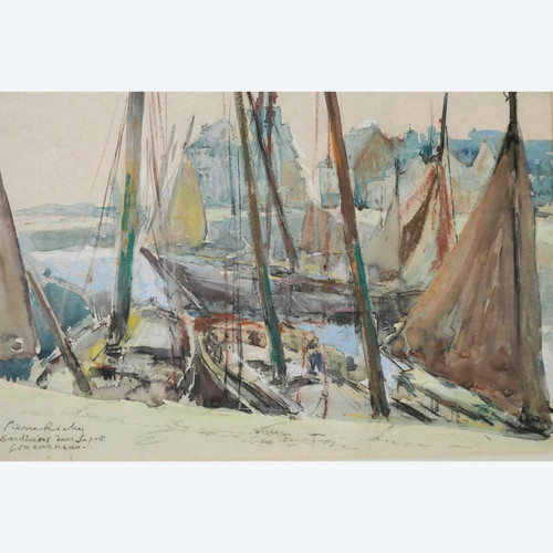 Pierre RICHY, Sardinai nel porto di Concarneau in Bretagna