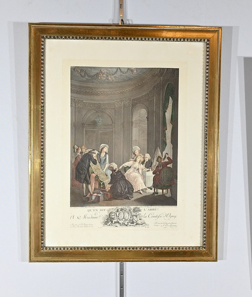 Pair of Important Color Engravings, J.M Moreau Le Jeune and N. De Launay – 1900