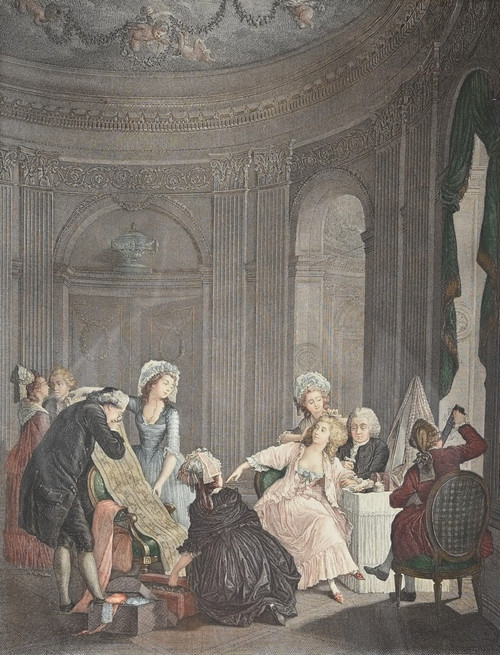 Pair of Important Color Engravings, J.M Moreau Le Jeune and N. De Launay – 1900