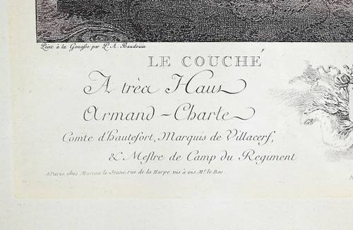 Pair of Important Color Engravings, J.M Moreau Le Jeune and N. De Launay – 1900