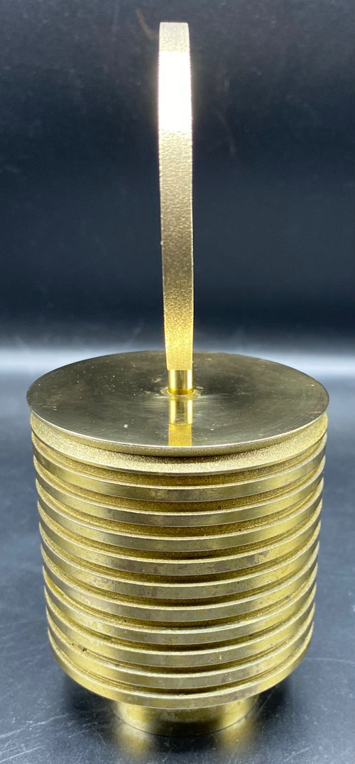 SCATOLA IN BRONZO DORATO