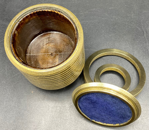 SCATOLA IN BRONZO DORATO