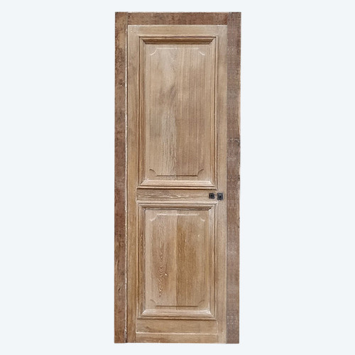Two Old Communication Doors Late 19th Century In Oak With Their Frame