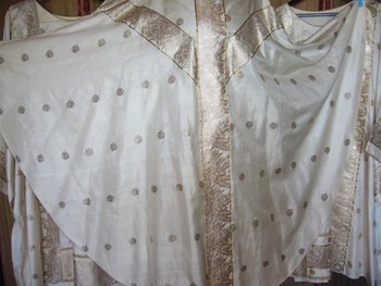 Ancient pontifical in silk brocade, India