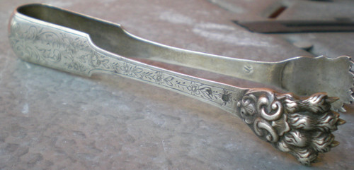 Large and beautiful solid silver claw clip with neck brace hallmark