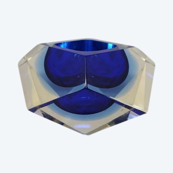 Astonishing large blue ashtray or empty pocket from the 1960s