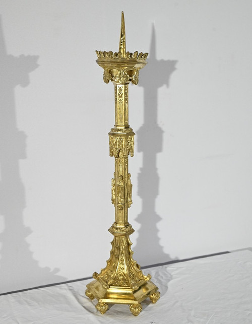 Candlestick in Gilt Bronze – 2nd Half 19th Century