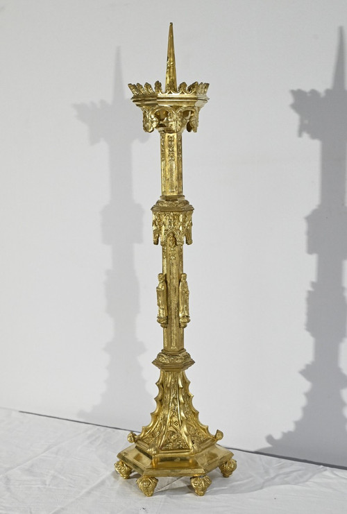 Candlestick in Gilt Bronze – 2nd Half 19th Century