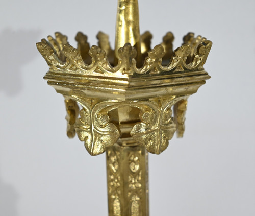 Candlestick in Gilt Bronze – 2nd Half 19th Century