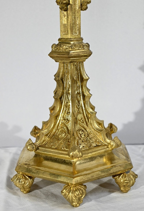 Candlestick in Gilt Bronze – 2nd Half 19th Century