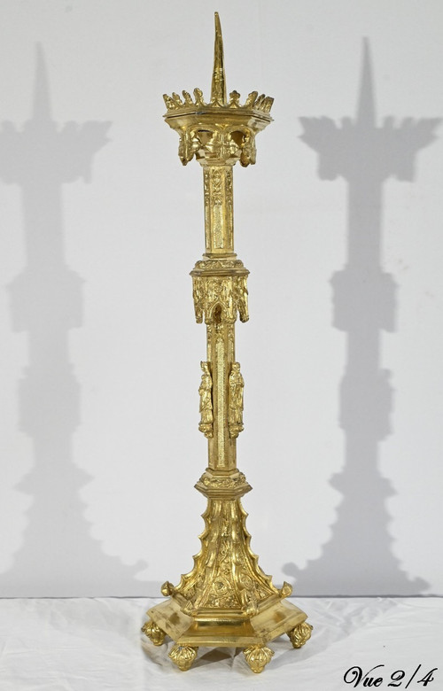 Candlestick in Gilt Bronze – 2nd Half 19th Century