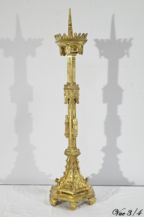Candlestick in Gilt Bronze – 2nd Half 19th Century