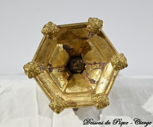 Candlestick in Gilt Bronze – 2nd Half 19th Century