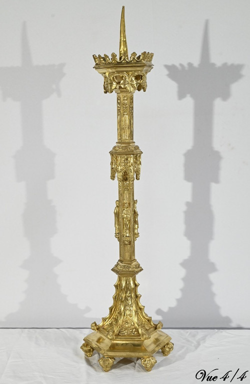 Candlestick in Gilt Bronze – 2nd Half 19th Century