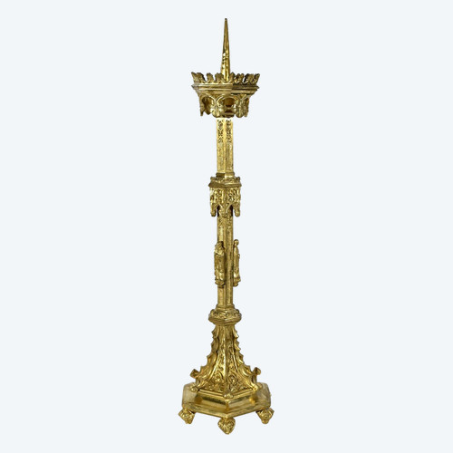 Candlestick in Gilt Bronze – 2nd Half 19th Century