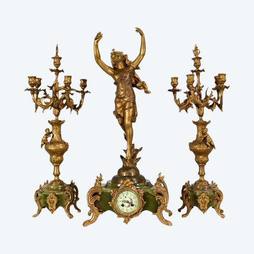 Bedeutende Kaminverkleidung „La Nuit“, signiert H.Kossowski II – 1900