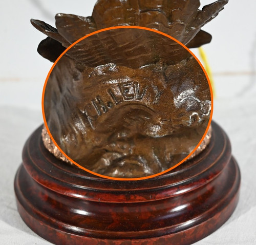 Lampe en Régule « Amphitrite », signée Ch.Lévy  - Fin XIXe