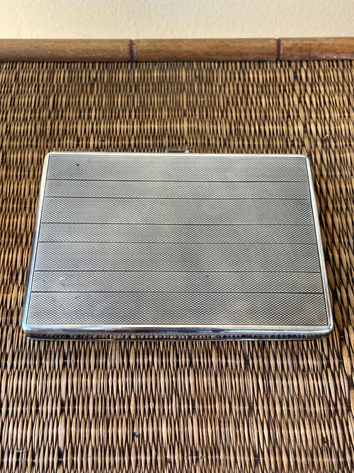 Art Deco Minaudière in Silver Metal