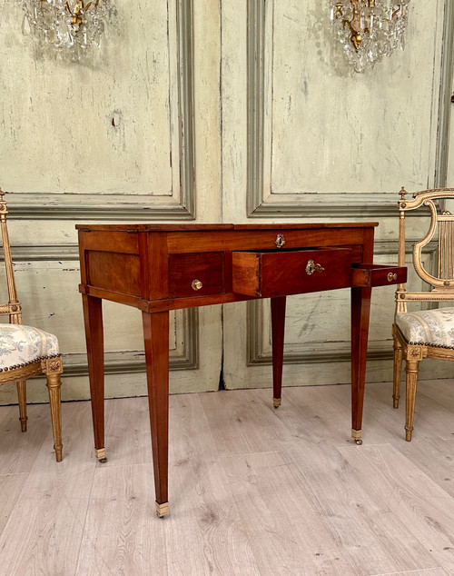 Mahogany Dressing Table Château Brand Louis XVI Period Circa 1780
