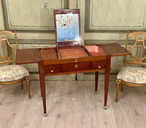 Mahogany Dressing Table Château Brand Louis XVI Period Circa 1780
