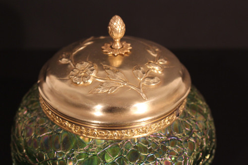 Art Nouveau cookie jar