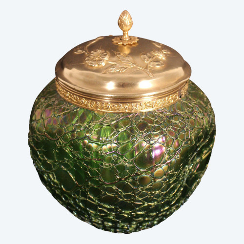Art Nouveau cookie jar