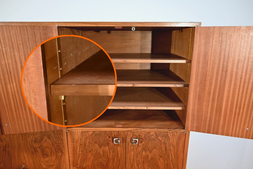 Exceptionnel Meuble de Rangement en Noyer – 1970