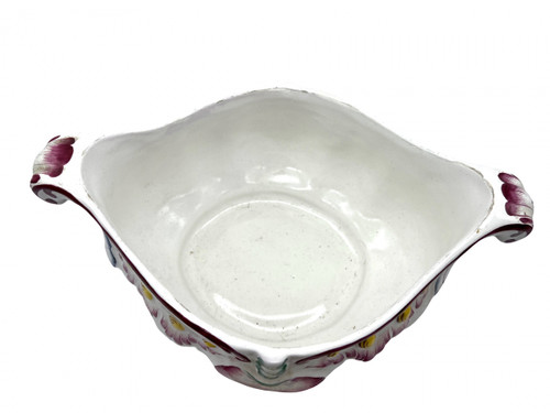 Ancienne soupière terrine barbotine poire faience de l'est Strasbourg