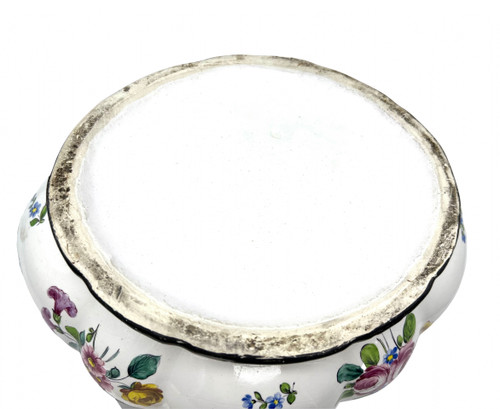 Ancienne soupière terrine barbotine poire faience de l'est Strasbourg