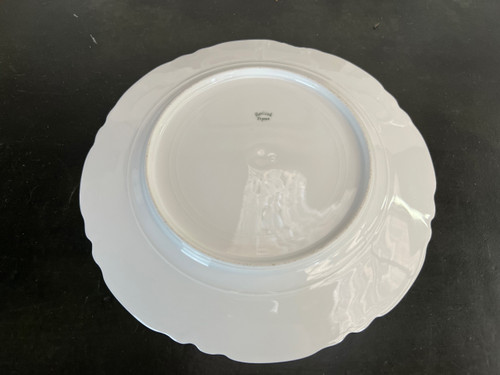 Set of Havilland porcelain plates decorated with women