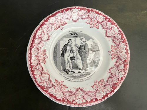 Set of 9 Talking Dessert Plates with Country Pranksters