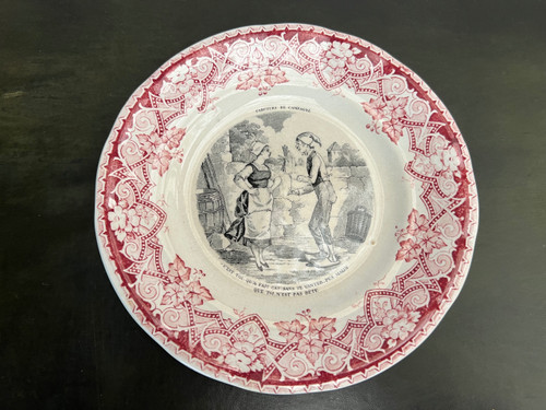 Set of 9 Talking Dessert Plates with Country Pranksters
