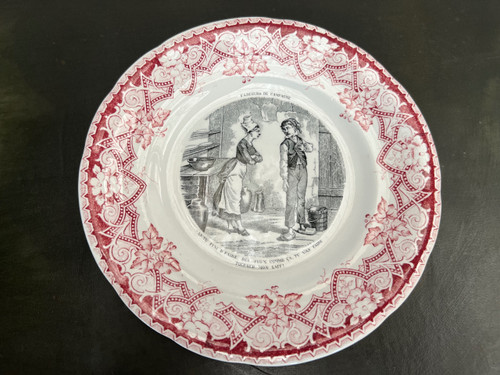 Set of 9 Talking Dessert Plates with Country Pranksters