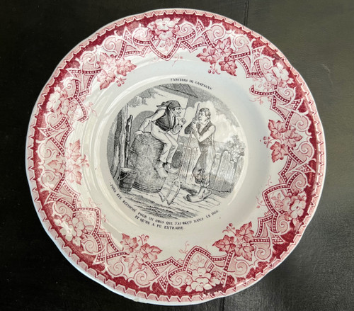 Set of 9 Talking Dessert Plates with Country Pranksters