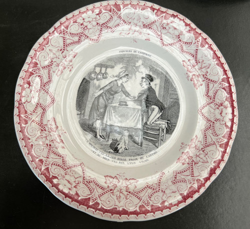 Set of 9 Talking Dessert Plates with Country Pranksters