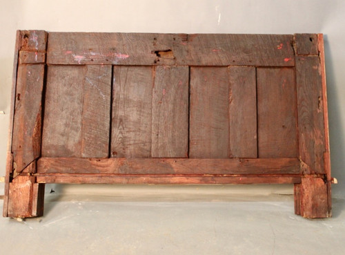 Gothic Chest Panel In 17th Century Oak