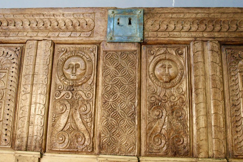 Gothic Chest Panel In 17th Century Oak
