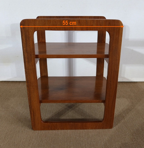 Servierregal aus massivem Teakholz – 1970