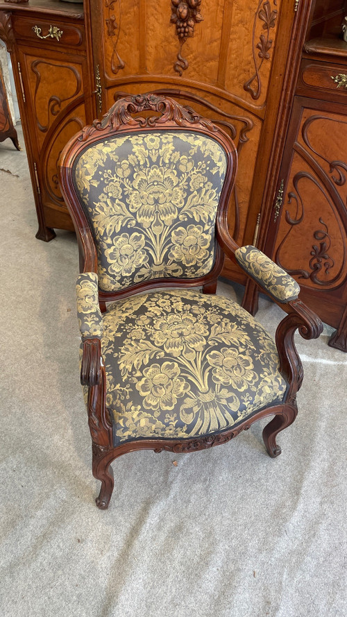 Louis XV style Armchair « à la reine », 19th Century