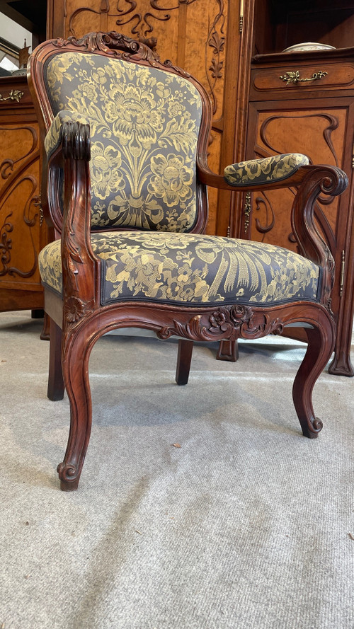 Louis XV style Armchair « à la reine », 19th Century