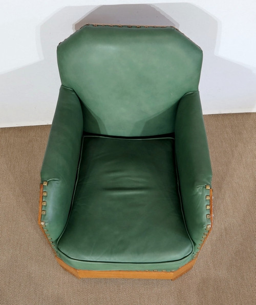 Paire de Fauteuils Art Déco en Merisier massif – 1ère partie du XXe