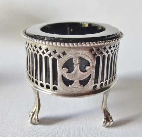 Saliere in argento dell'inizio del XIX secolo.